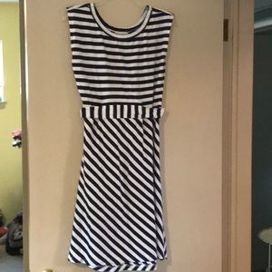 Flattering striped dress